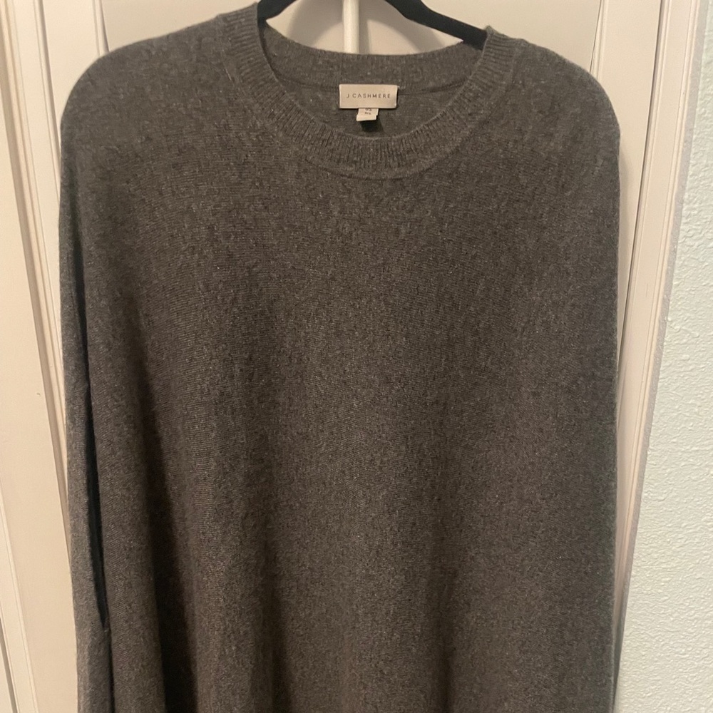 J Cashmere Grey Poncho